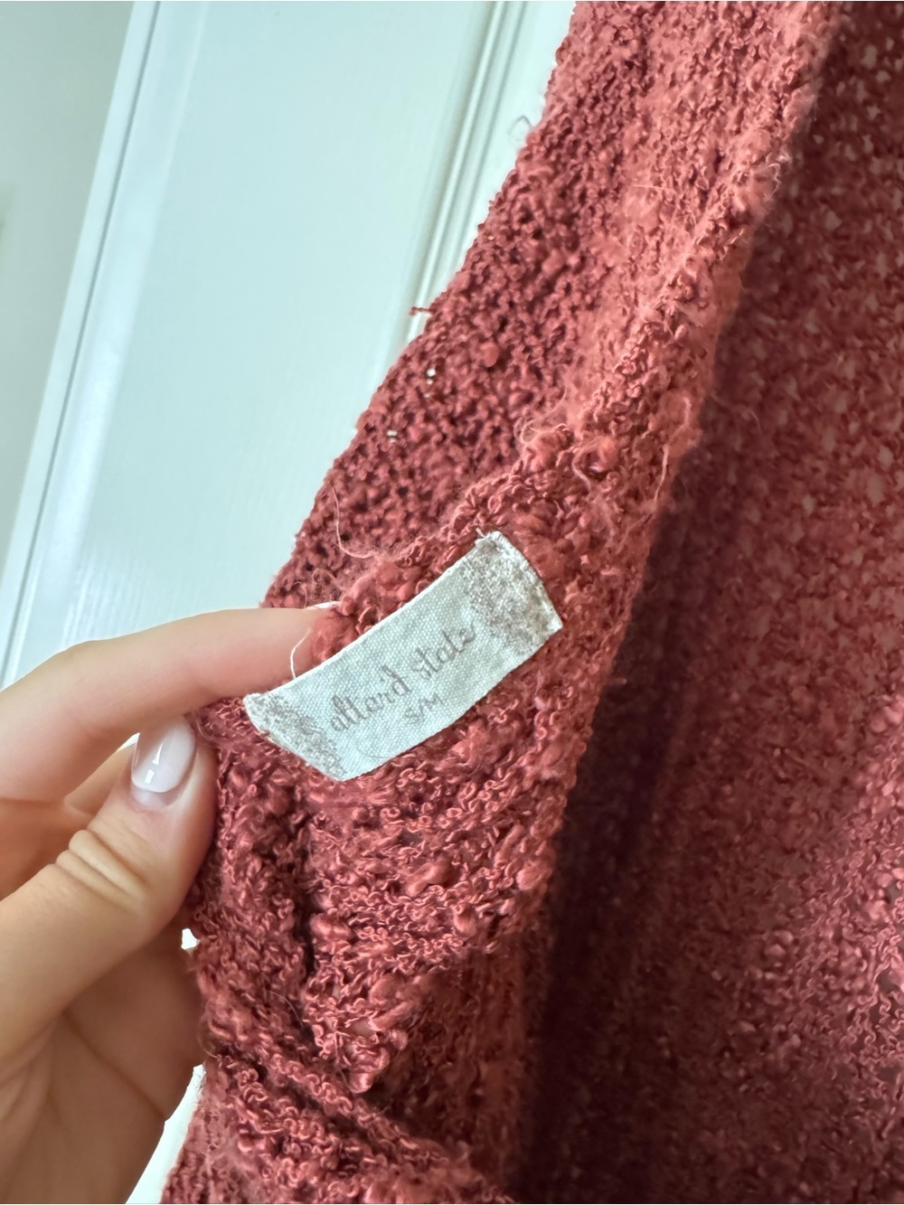Altar'd State Open-Knit backless Sweater - Rust - Picture 3 of 4